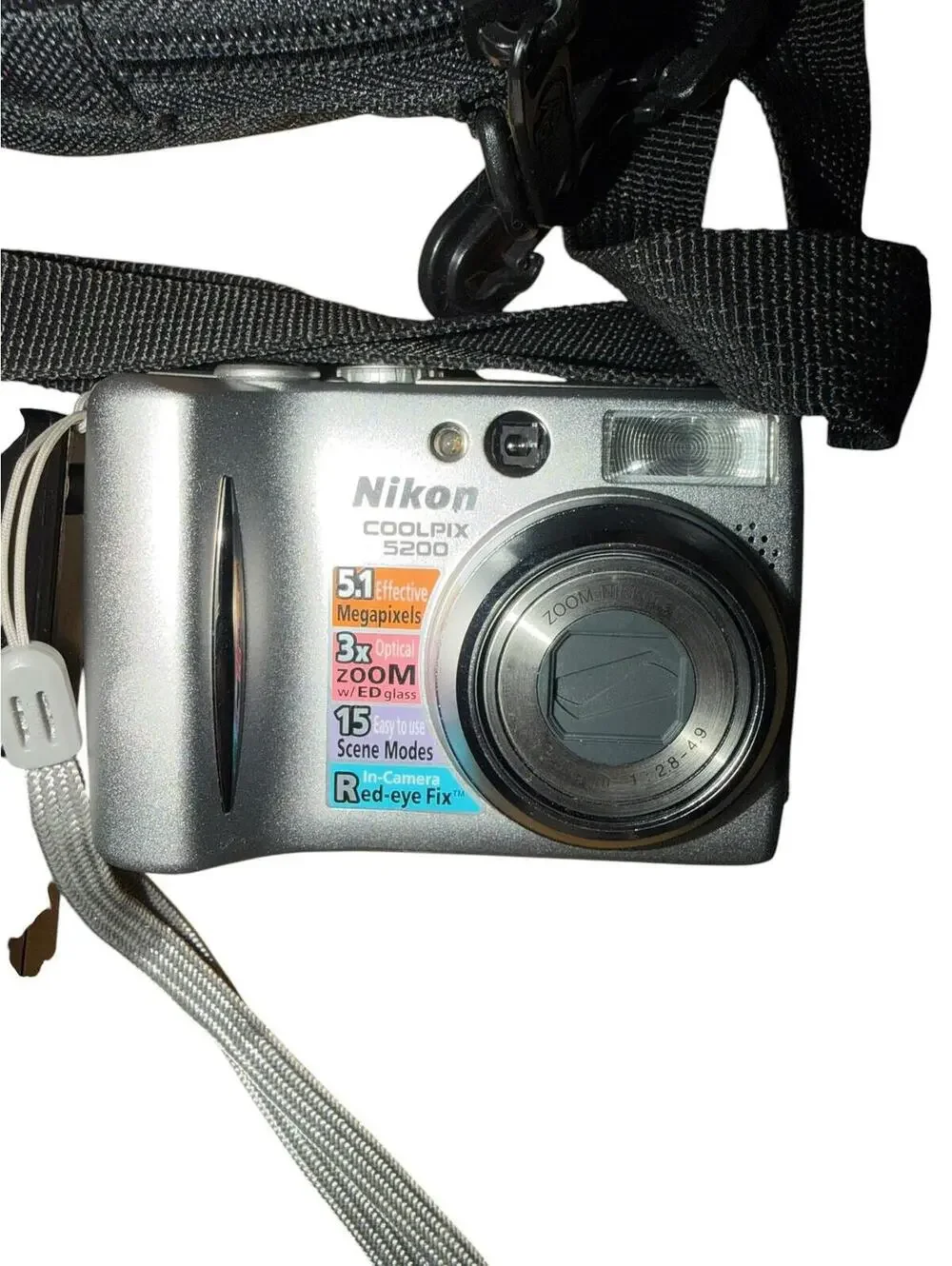 Nikon Coolpix 5200 5.1MP Digital Camera + Battery SD Charger & Case Tested